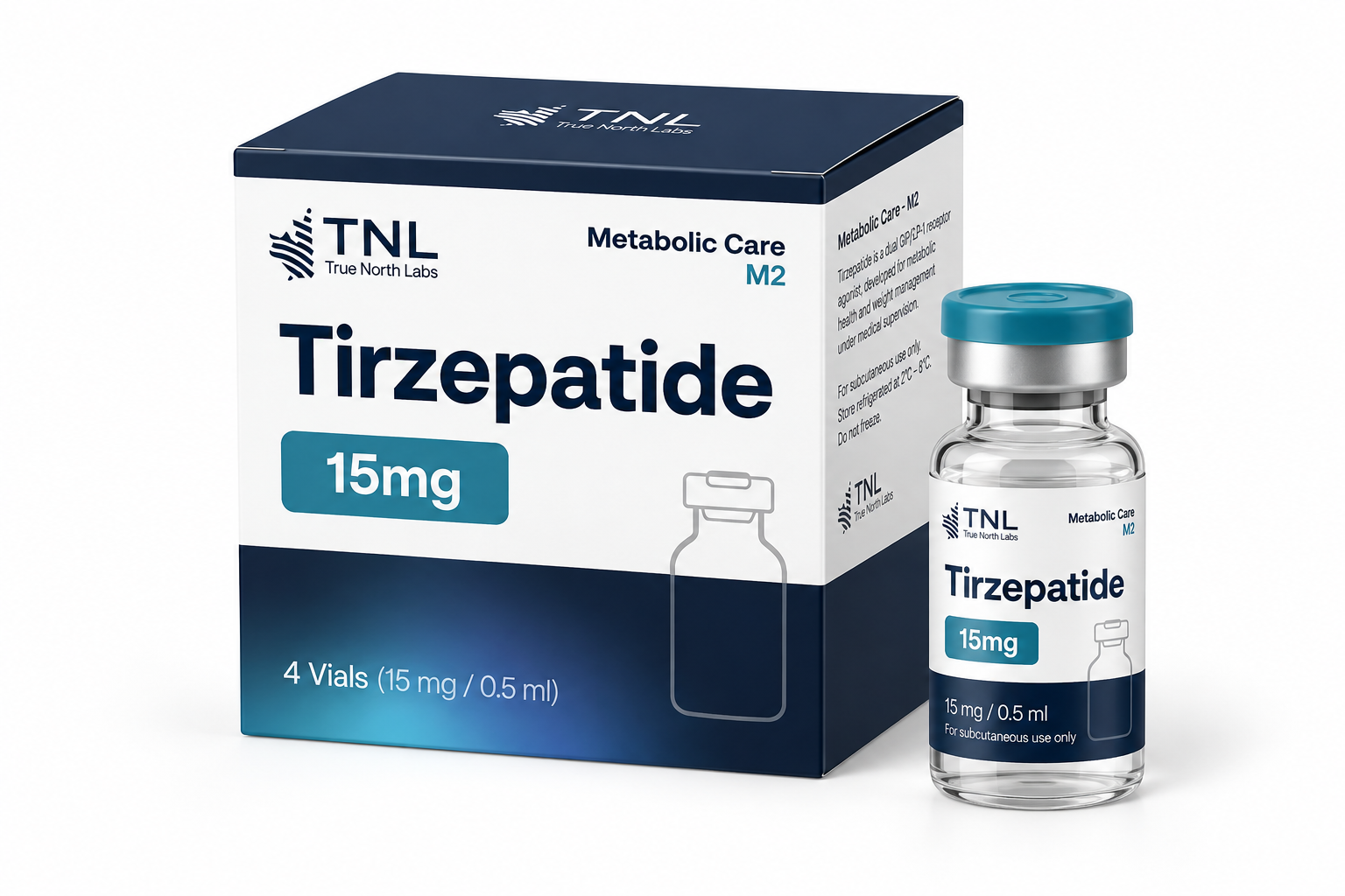 TNL Tirzepatide 15mg - 4 frascos